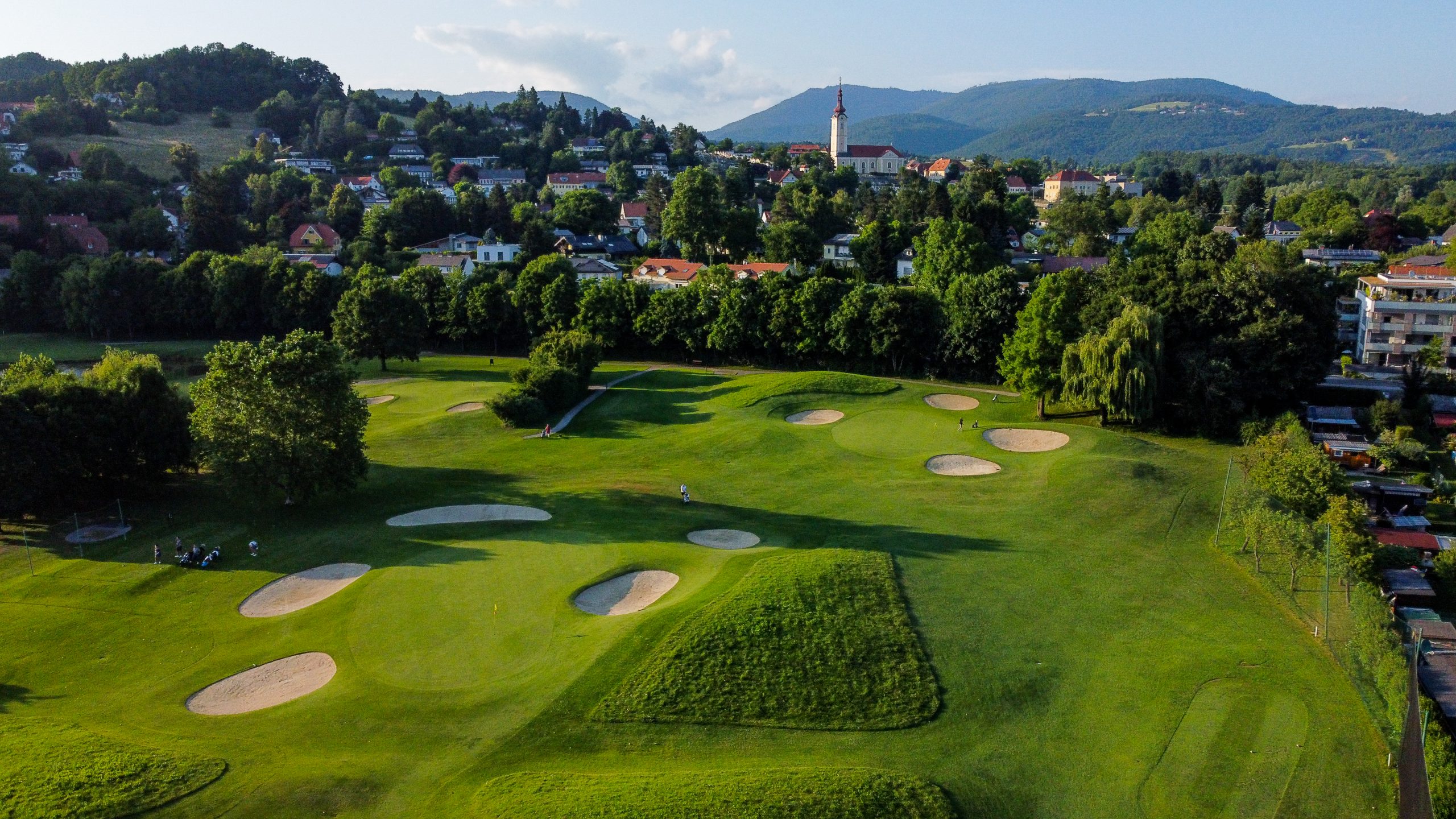 Golfplatz Andritz von oben